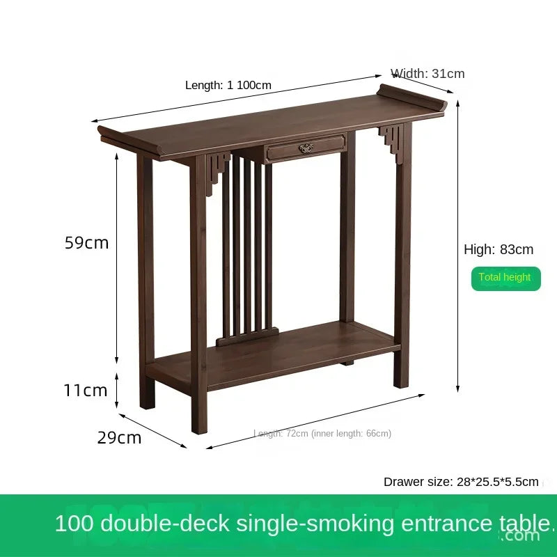 Chinese-Style Foyer or Entrance table, Bamboo and solid Wood