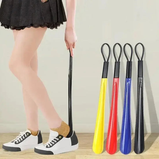 1pc Extra Long Flexible Plastic Shoe Horns No Bending Required Durable Shoe Spoons
