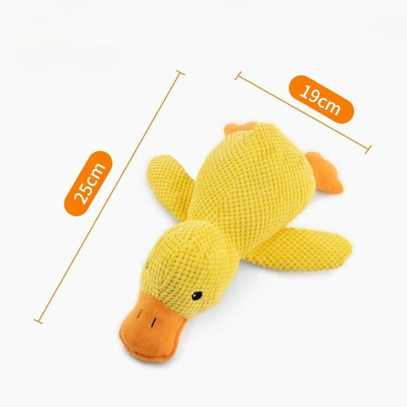 Plush Companion Sleeping Duck Dog Toys for Small Large Dogs Bite Resistant Teeth