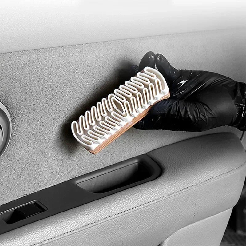 Car Interior Cleaning Brush for Leather, Buckskin, Suede, and Fabric Detail Brush