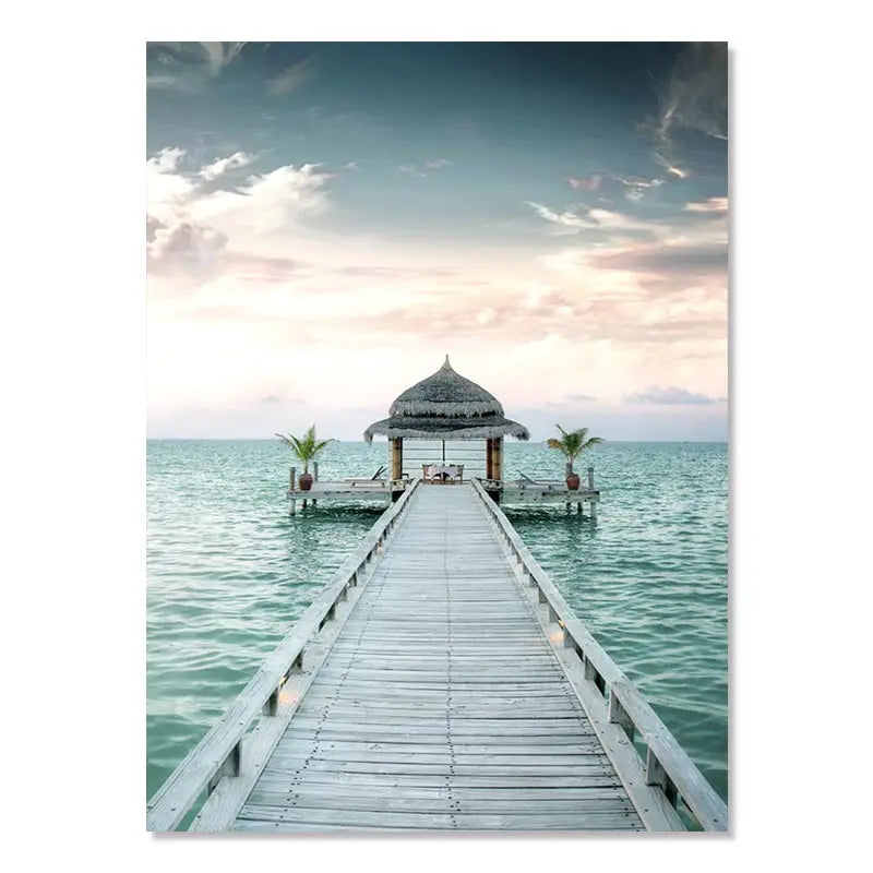 Beaches Weaves Ocean Seagulls Turtles Beautiful Canvas Paintings