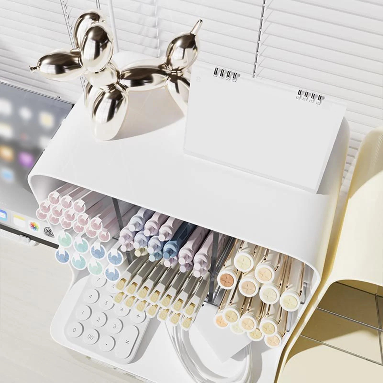 Students' Large-capacity Oblique Desk Use to Hold Pens, Stationery, School Office Desk