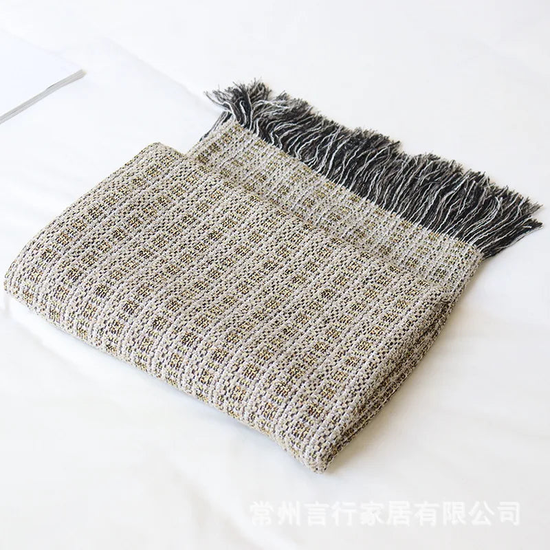 Quality Throw Blankets Textured Big Knitted Blankets Chunky Vintage Luxury Throw or Bedspread