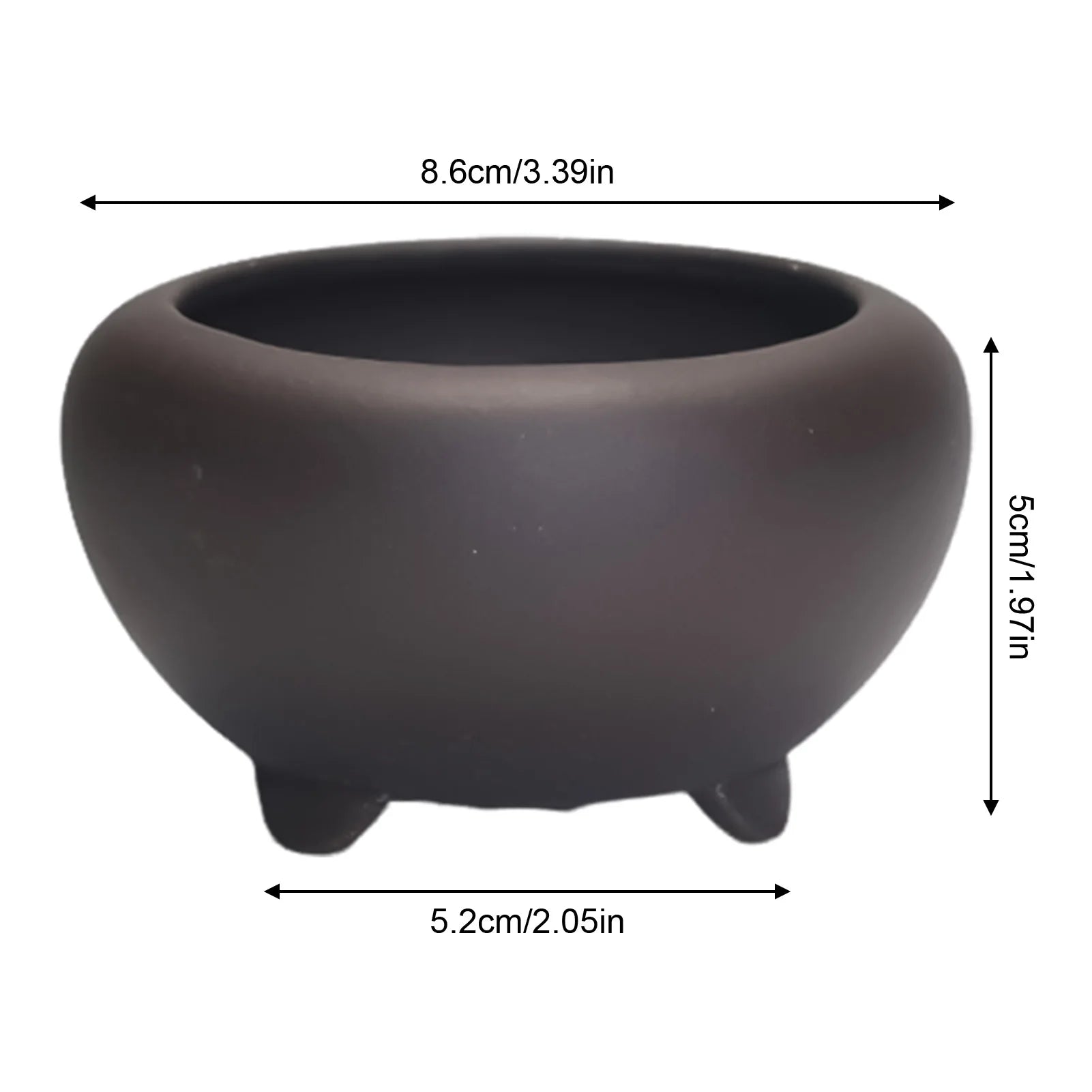 Ceramic Garden Planter Round with Hole Indoor Outdoor