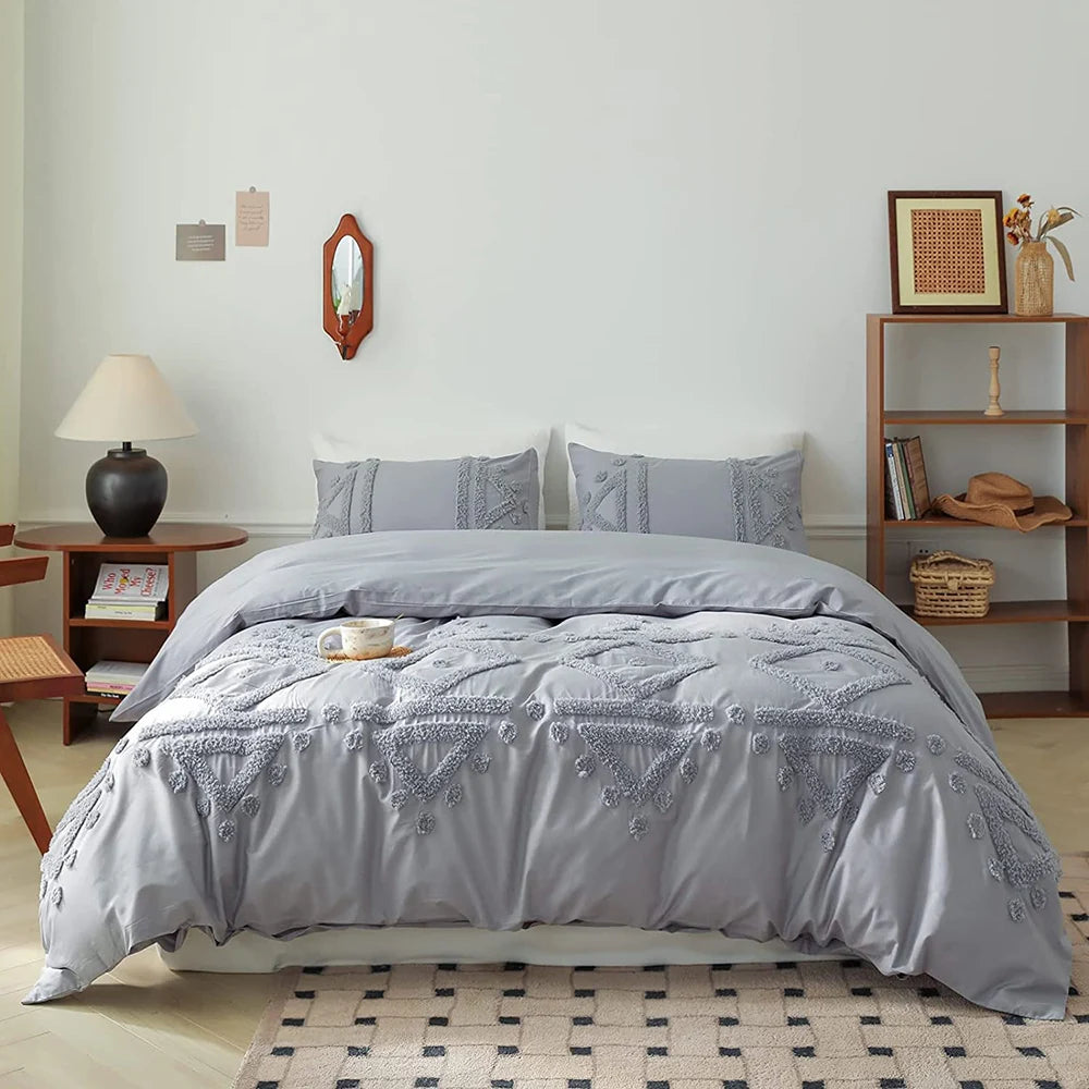 Simple & Opulent Bedding Set 3PCS 100% cotton