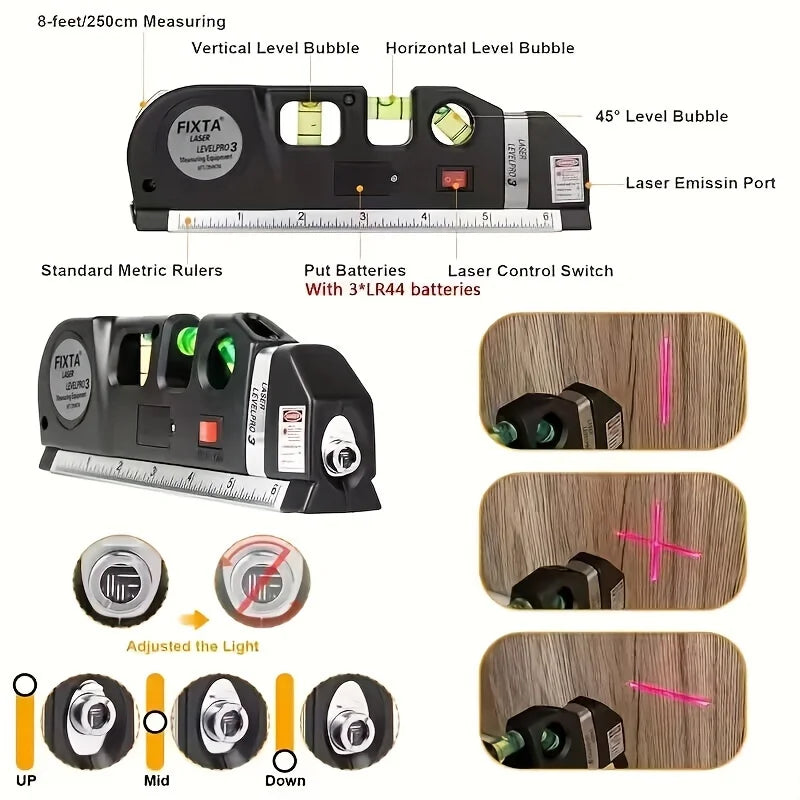 Laser Level Line Tool Easy to Use Multipurpose