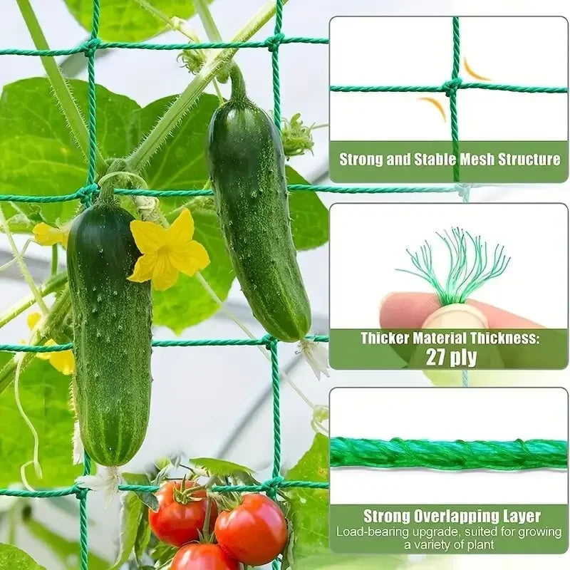 Nylon Garden Netting for Climbing Flowers, Vines, Vegetables