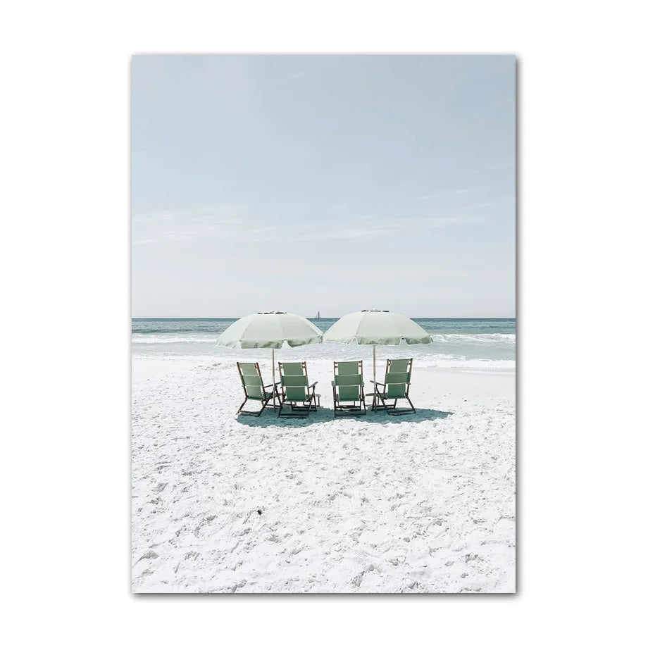 Beaches Weaves Ocean Seagulls Turtles Beautiful Canvas Paintings