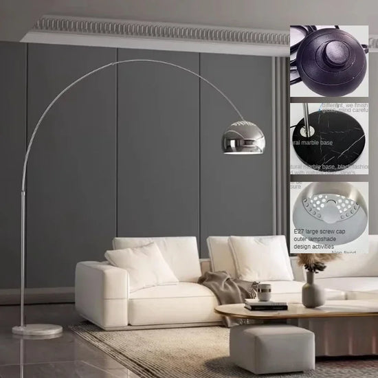 Modern Minimalist Fishing Floor Lamp, Use in Living Room, Study, Sofa, Bedroom. LED Lighting