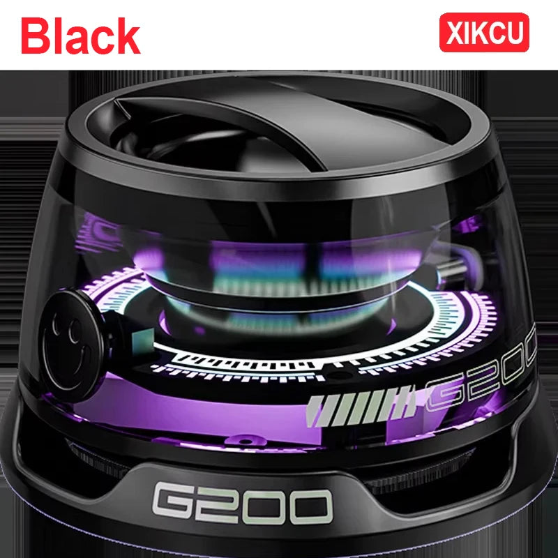 Mini Stereo Magnetic Bluetooth XIKCU Portable Speaker RGB Color light Phone Holder