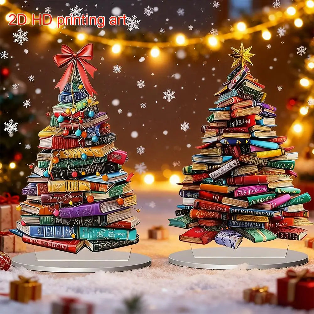 Christmas Theme Book Acrylic Ornaments