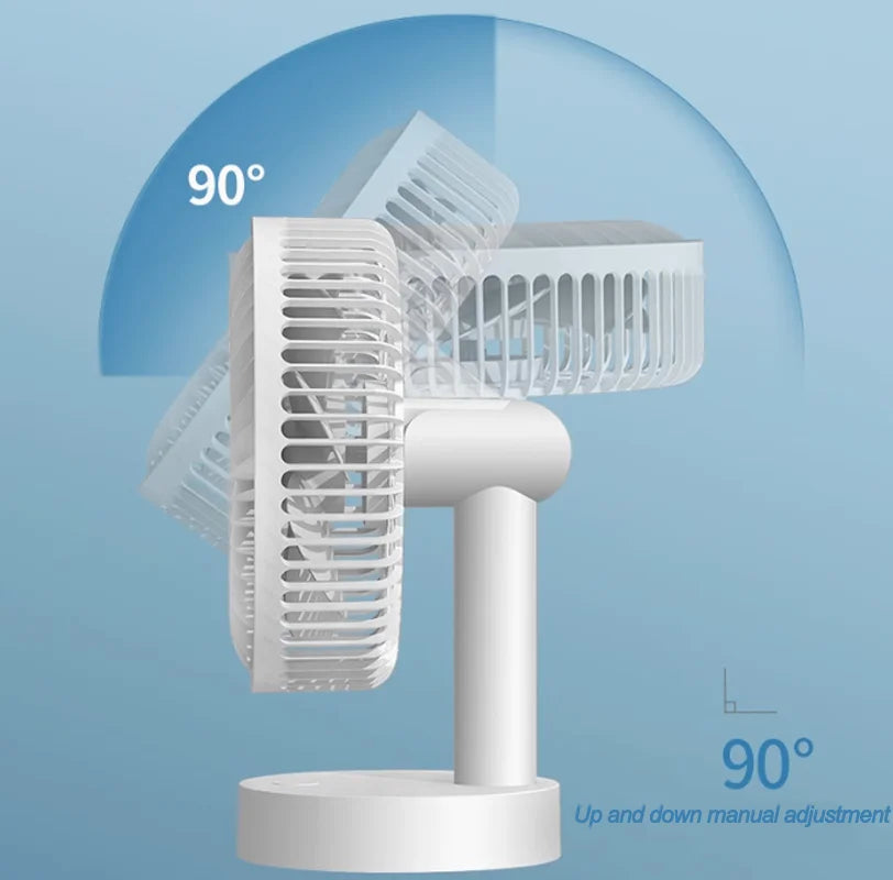 Small fan desktop  office desktop electric fan portable student dormitory plug-in home camping can adjust the angle up and down
