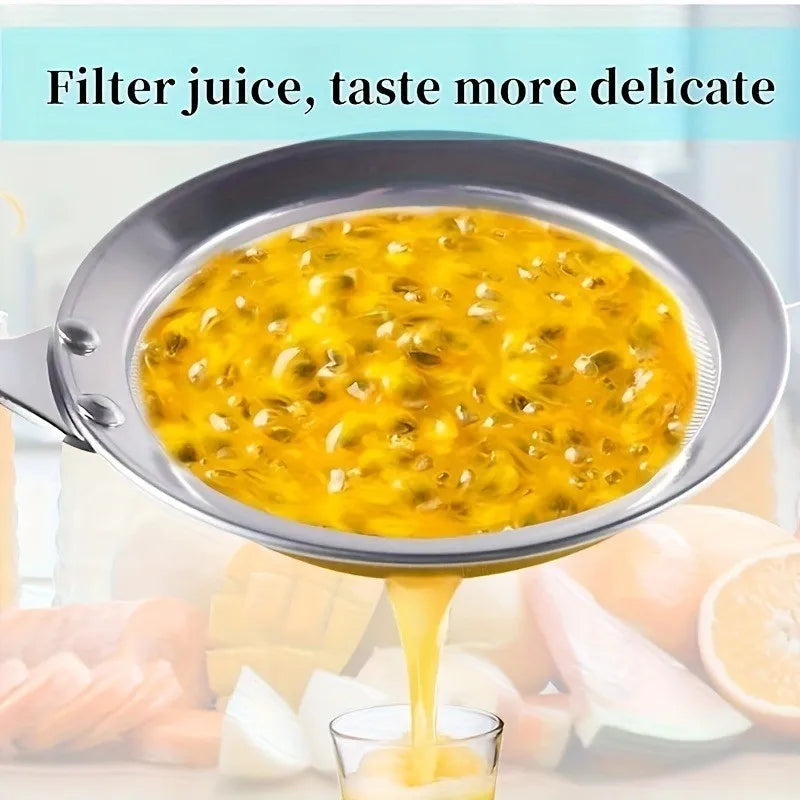 Stainless Steel Skimming Spoon-Fine Mesh Strainer For Cooking, Soup Skimmer, Oil and Foam Removal