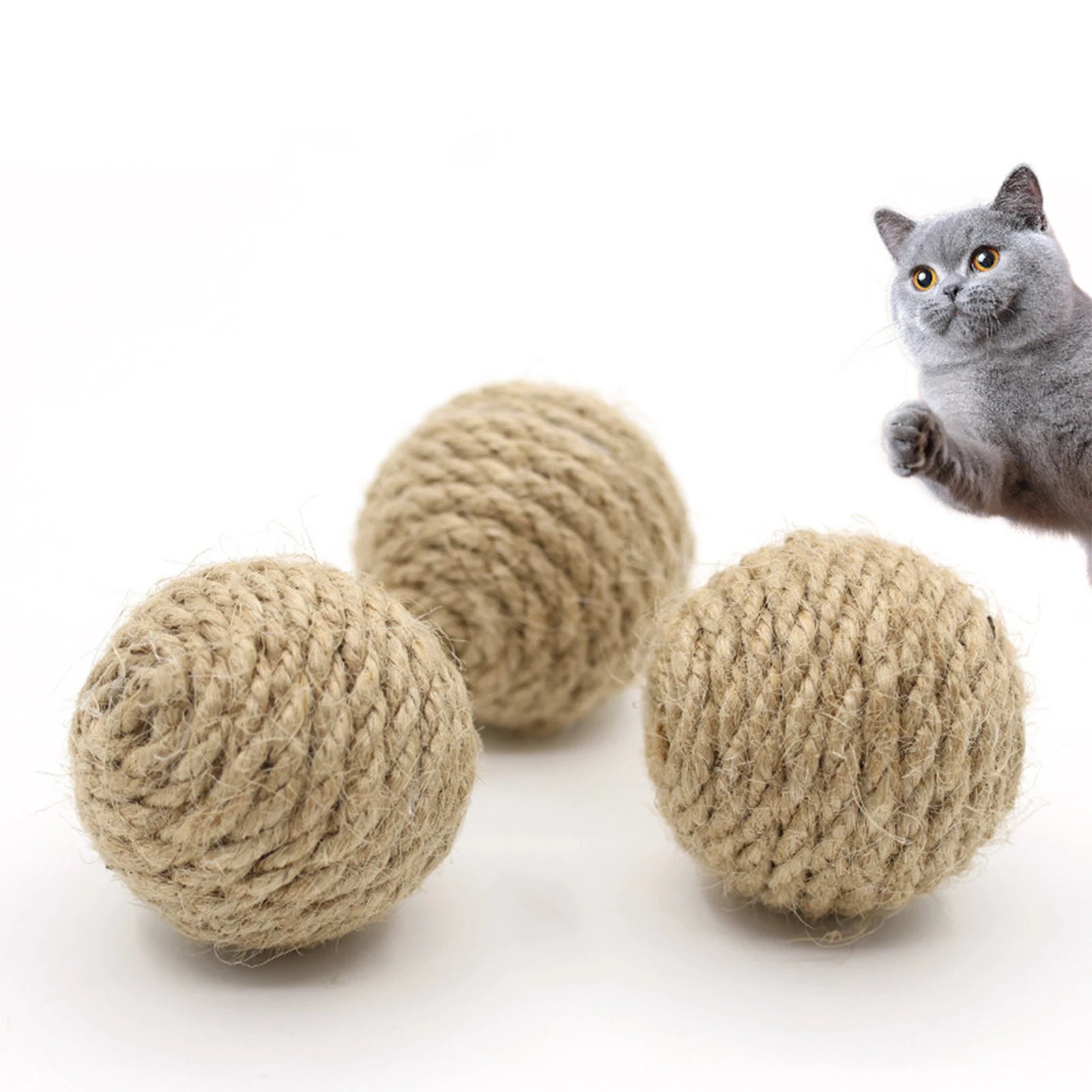 Hemp Rope Interactive Rolling Ball toy