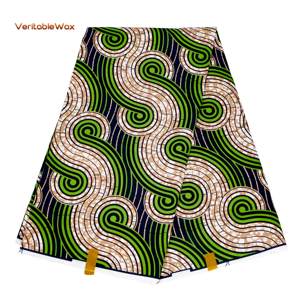 Ankara African Double Print Batik, Real Wax Fabric, Sewing Wedding Dress, Quilting, Polyester
