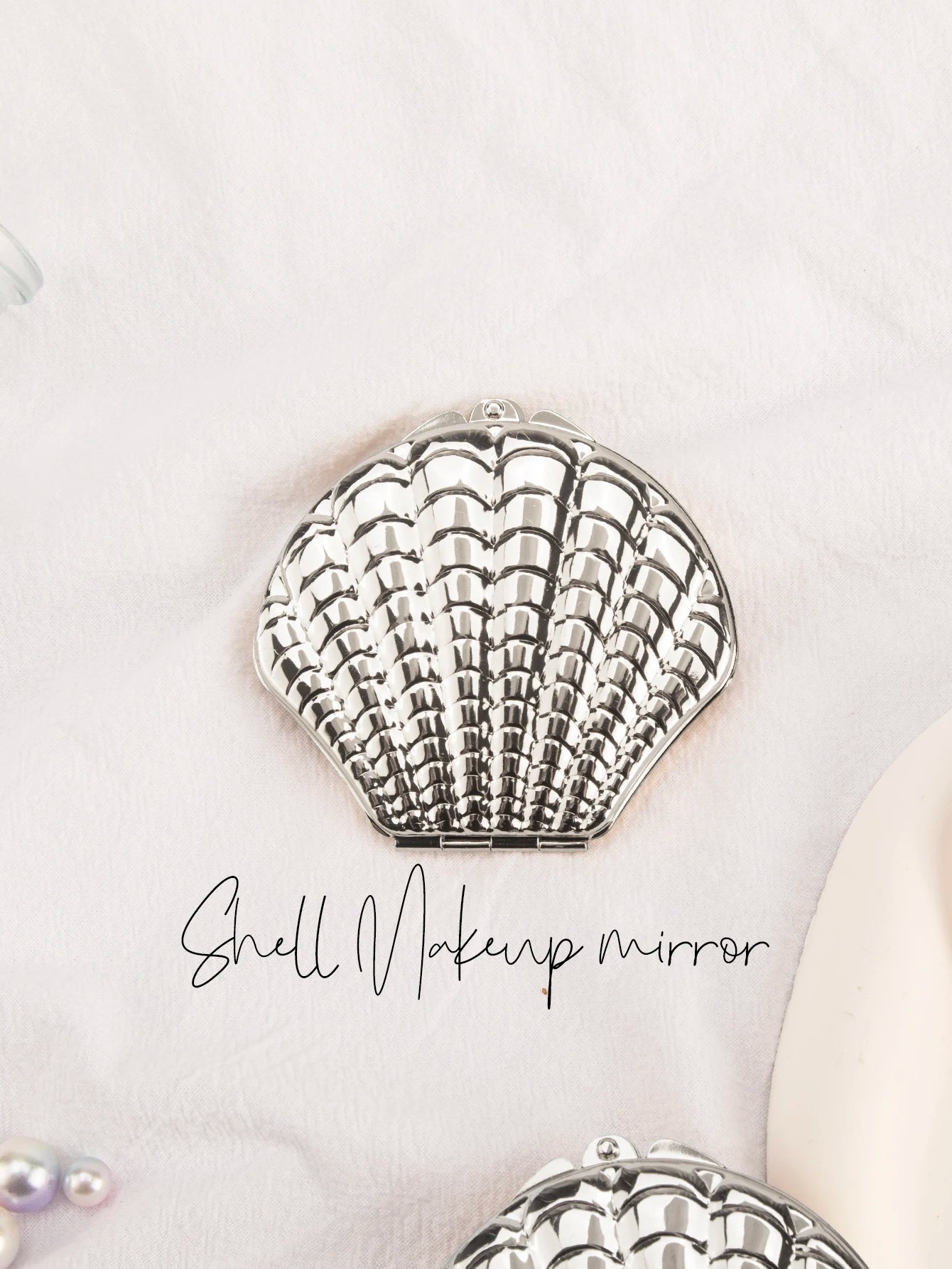 Golden Shell 2-Sided Makeup Mirror