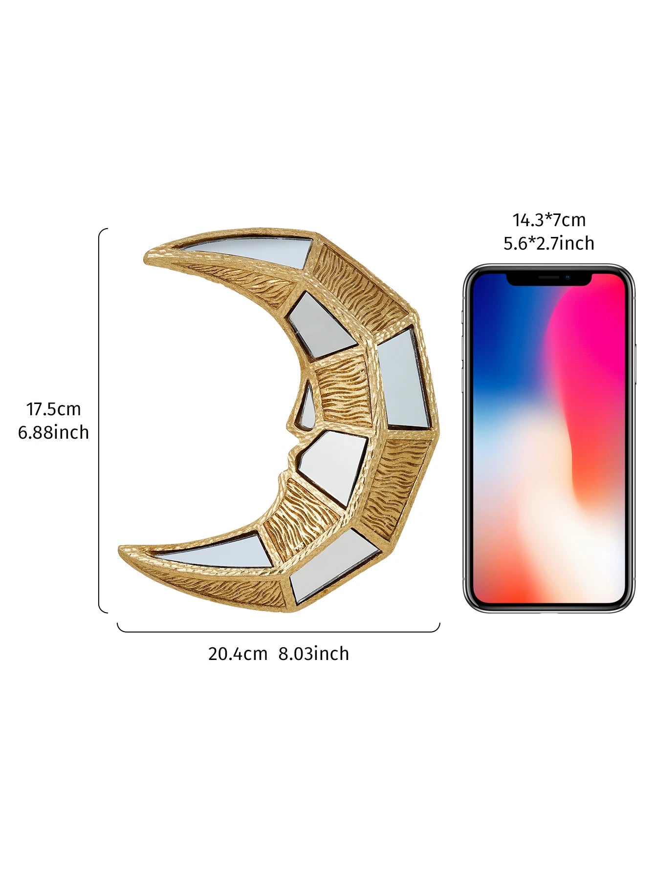 Crescent Moon Shaped Mirror