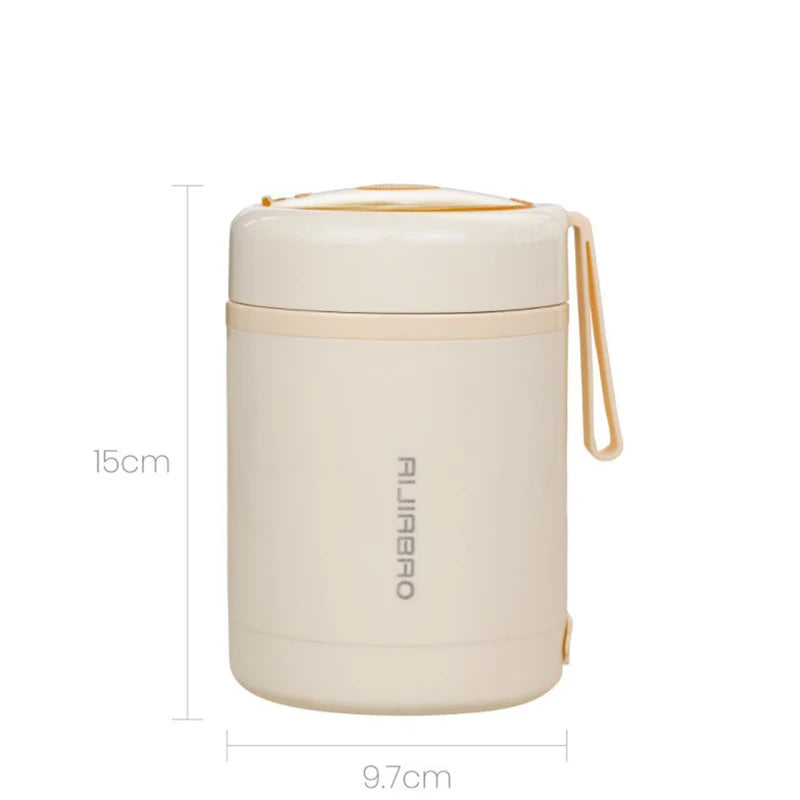 600ML Portable USB Electric Heating Lunch Box Stainless Steel Food Warmer 5V 12V 24V Food Heater