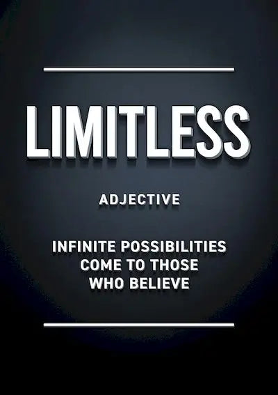 Art Posters Motivational Positive Words White on Black, Oil on Canvas