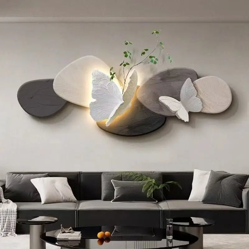 3D Butterflies Wall Mounted with Lights, Luxurious, High End