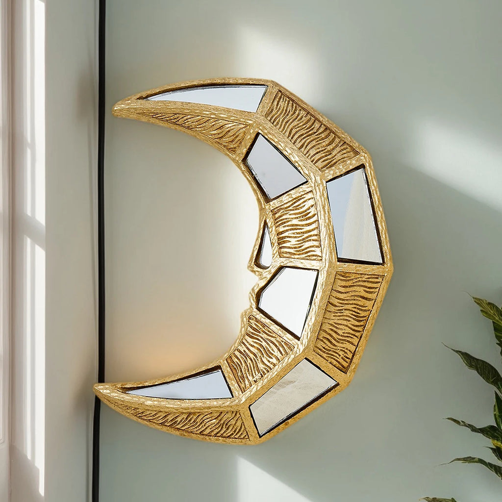 Crescent Moon Shaped Mirror