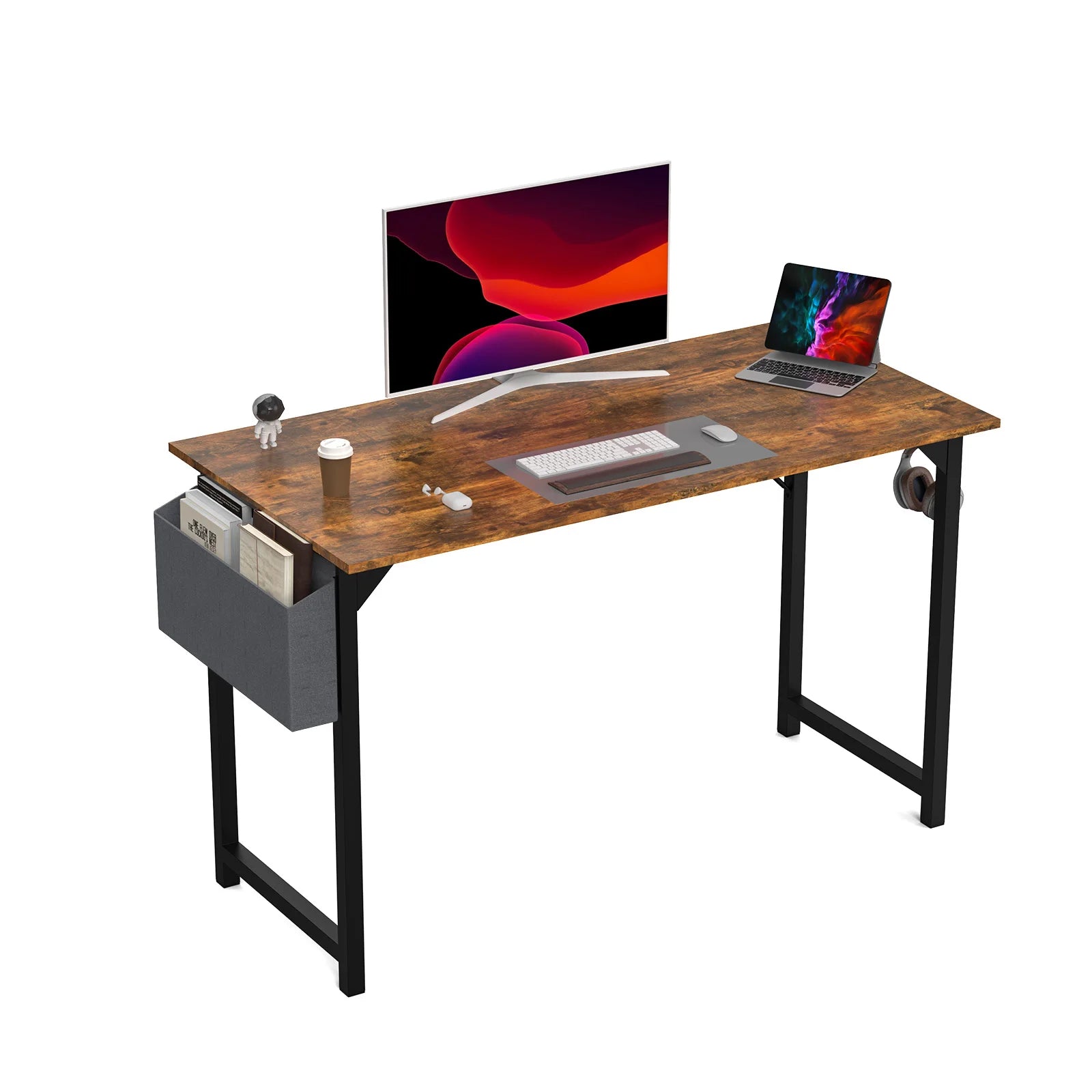Computer Desk, Writing, Office, Gaming, Compact, Easy Assembly