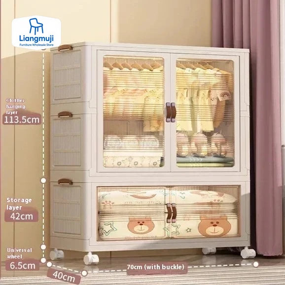 Baby's Bedroom Closets Wardrobe Transparent Stable
