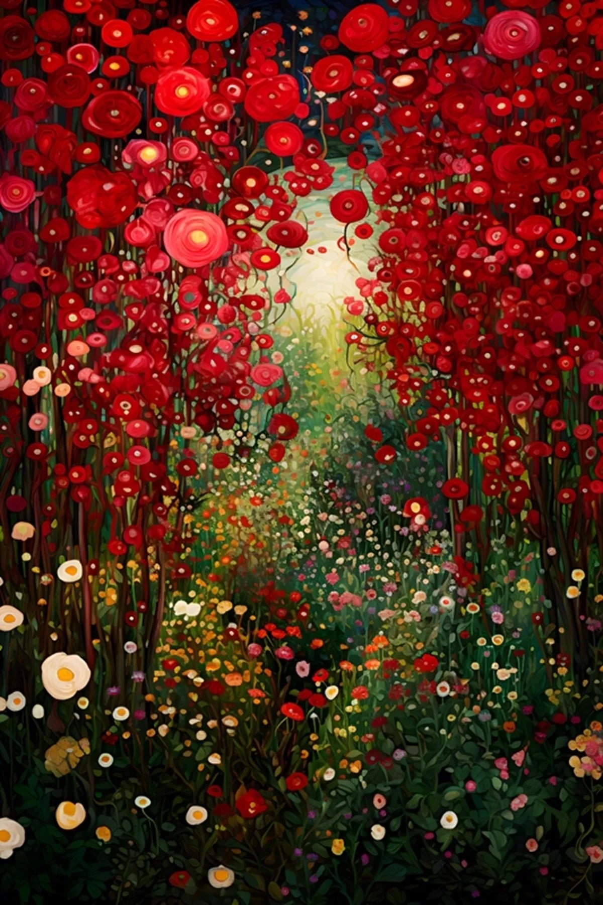 Beautiful Colorful Abstract Flower Canvas Poster Wall Art Pictures