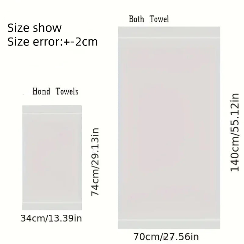 1/4/6pcs Black Cotton Towels, Embroidered Hotel Quality Bath Towels, Thicken Face Towels