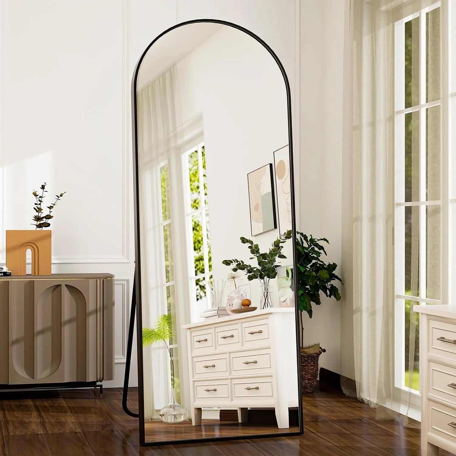Arched Full-Length Mirror 21x64 Inch