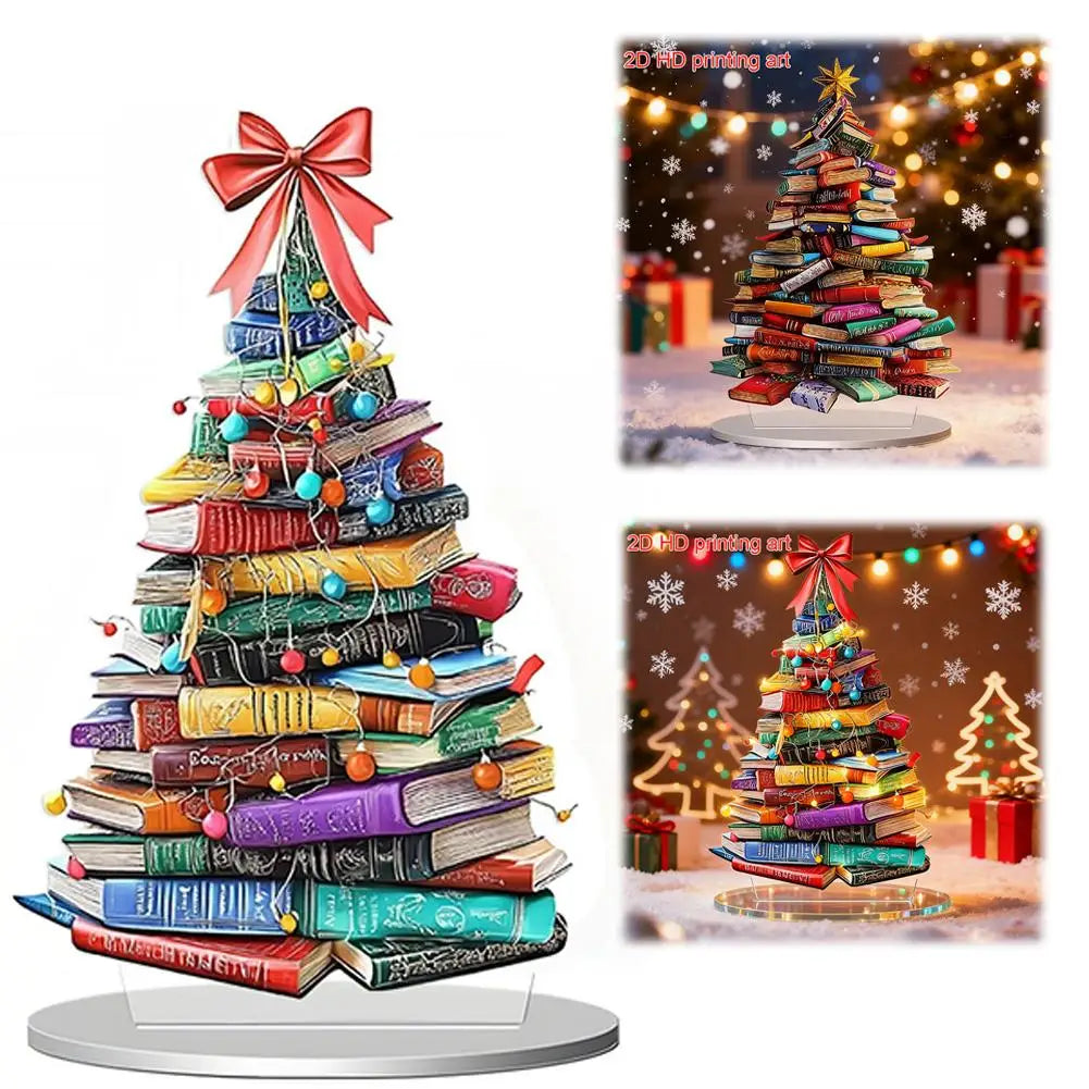 Christmas Theme Book Acrylic Ornaments