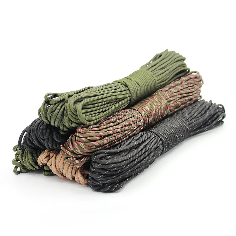 7 Cores 550 Paracord Cord 5 15 30 M Dia.4mm  for Camping Survival