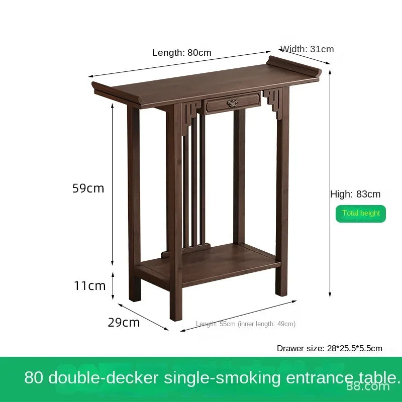 Chinese-Style Foyer or Entrance table, Bamboo and solid Wood