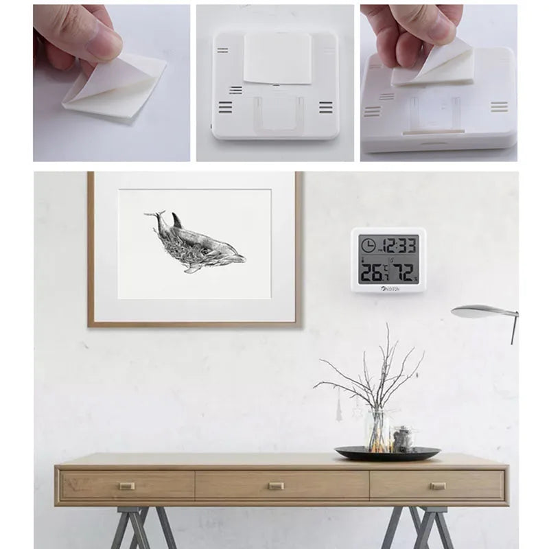 Digital Desk Clock with Temperature and Humidity