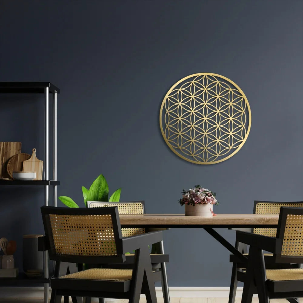 Flower Of Life Metal Wall Art