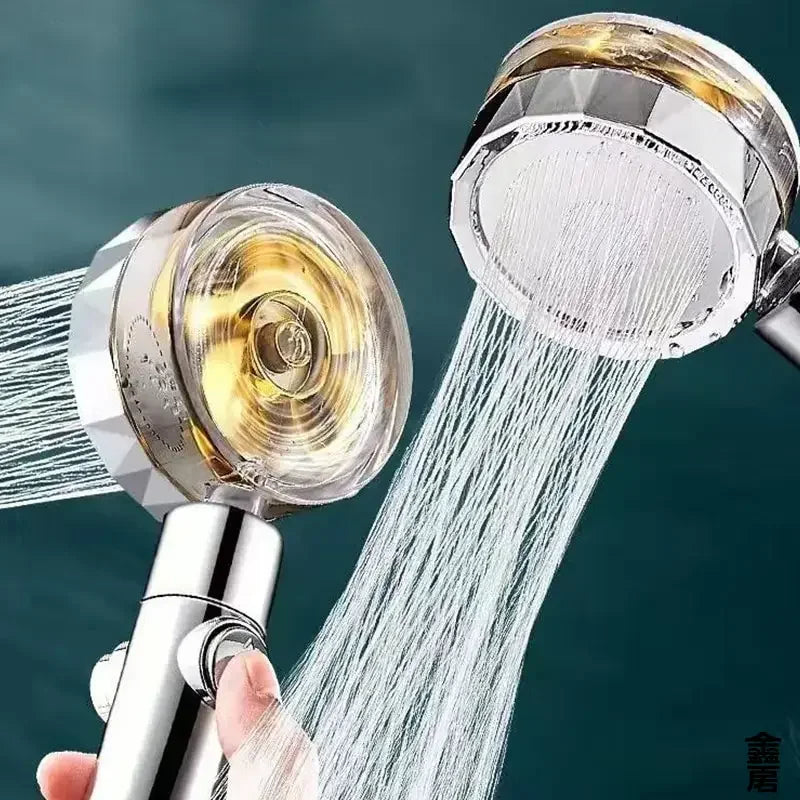 Pressurized, Water Saving 360 Twin Turbo Fan Shower head