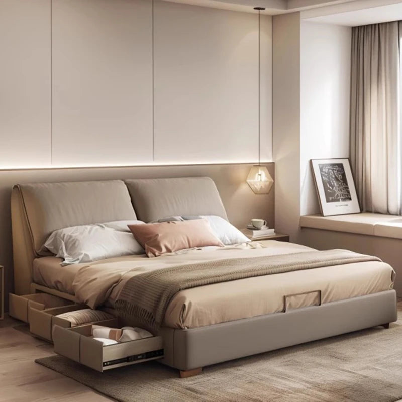 Wooden Double Bed, Comfortable Sleeping, and a Companion Cabinet can also be purchased