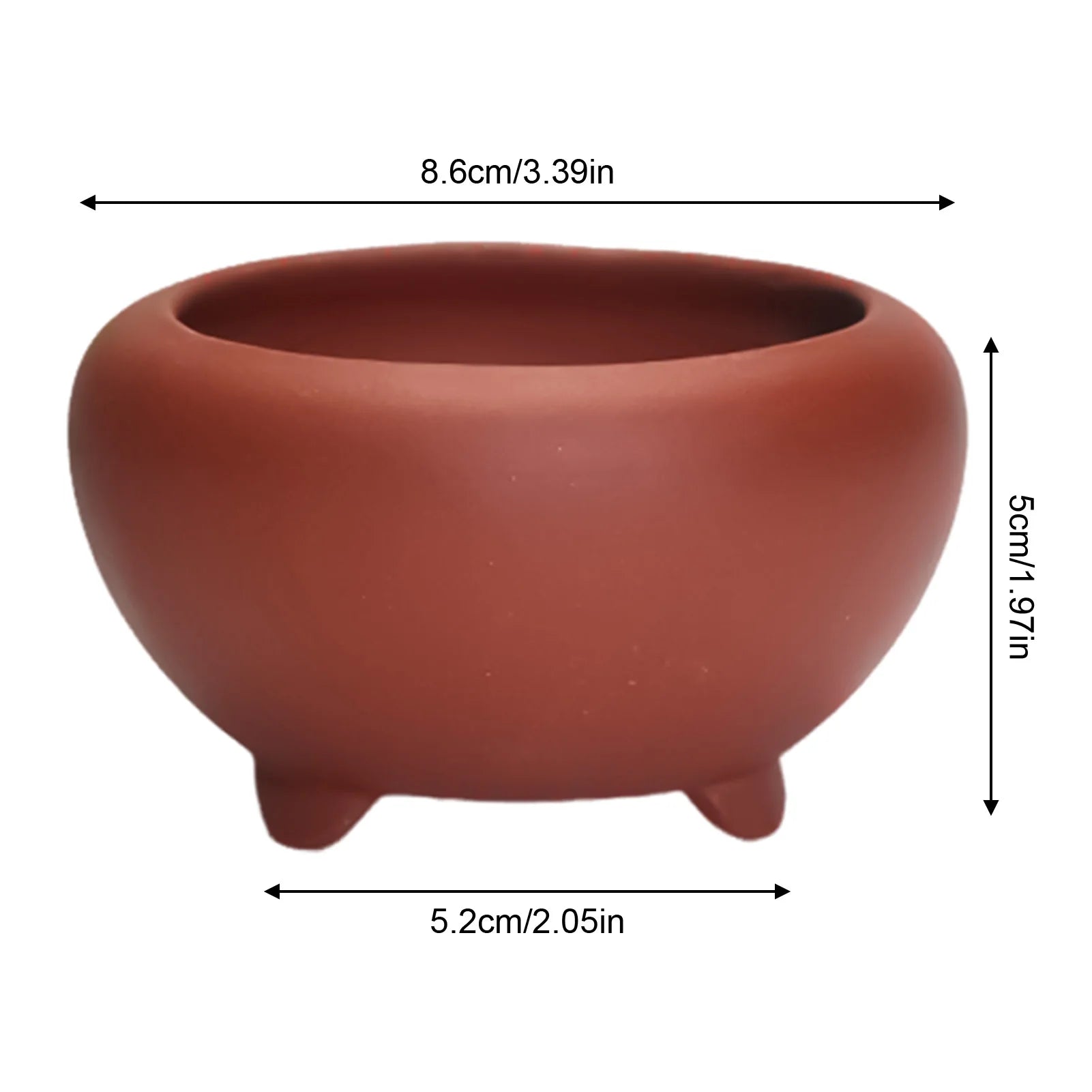 Ceramic Garden Planter Round with Hole Indoor Outdoor