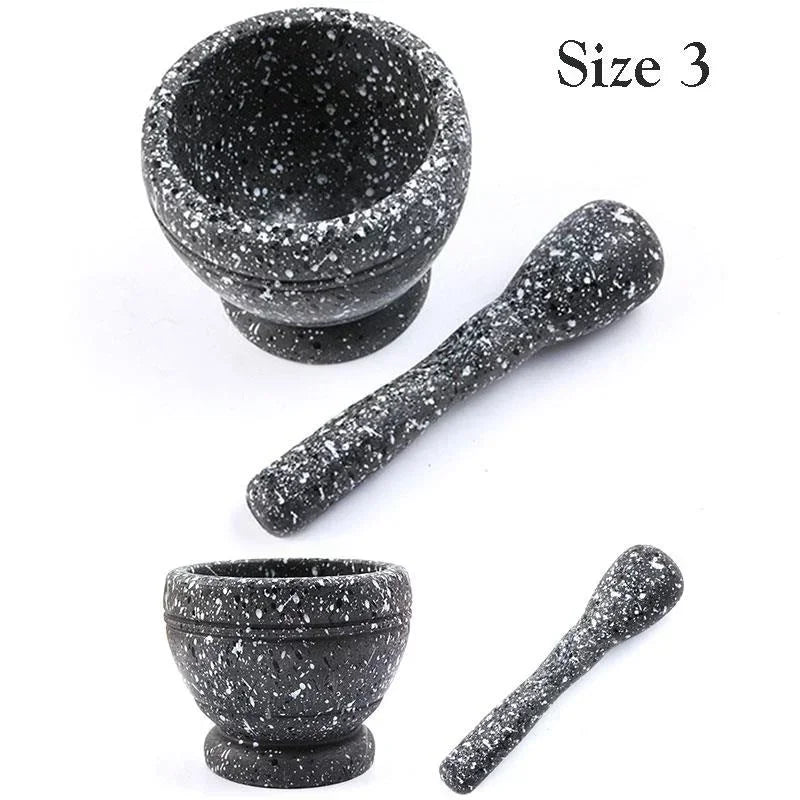 Mortar and Pestle Resin Set For Crushing and Mixing Spice