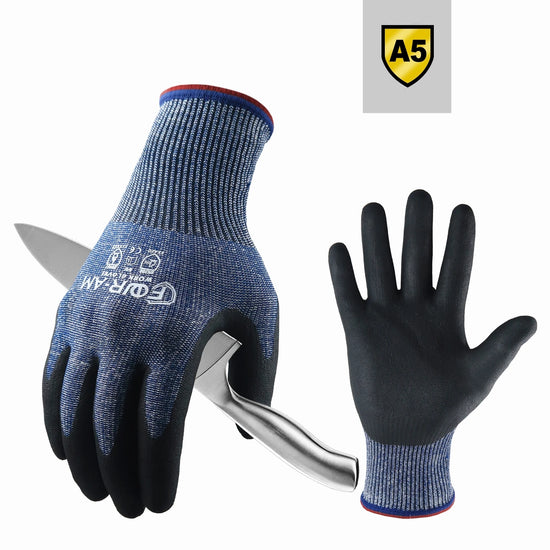 Cut-Resistant Level 5 Gloves for Heavy Duty Work