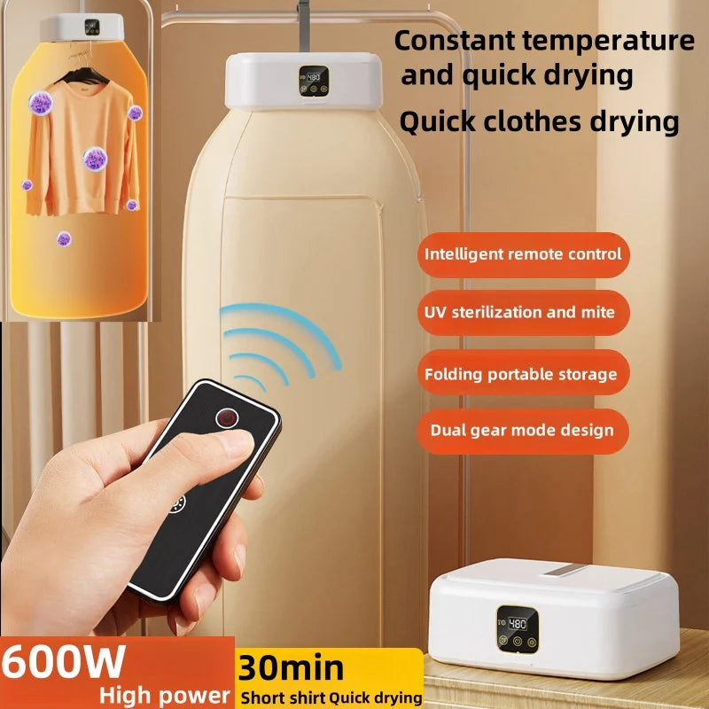 Mini Portable Dryer Foldable Electric For Apartment Travel