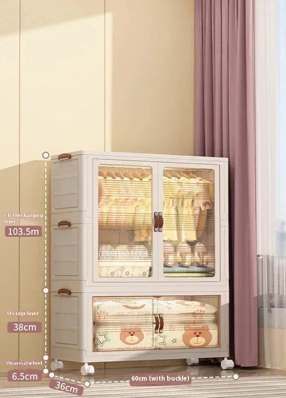 Baby's Bedroom Closets Wardrobe Transparent Stable
