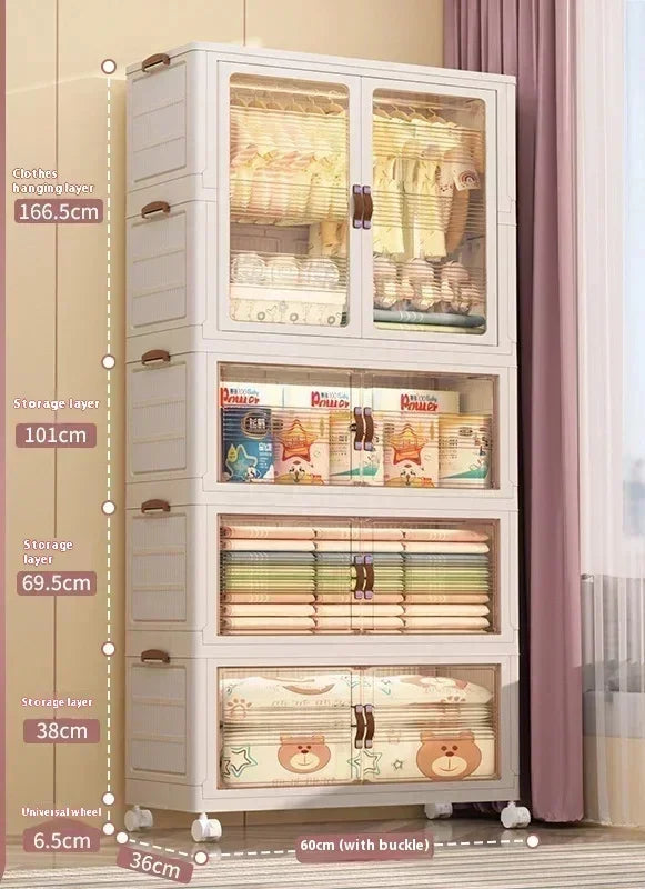 Baby's Bedroom Closets Wardrobe Transparent Stable