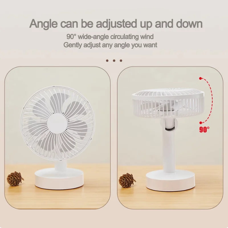 Small fan desktop  office desktop electric fan portable student dormitory plug-in home camping can adjust the angle up and down