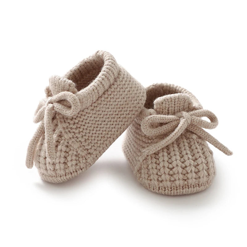 Baby Shoes Knitted Newborn Bed Footwear, 0-18m Infant Boys and Girls First Boots