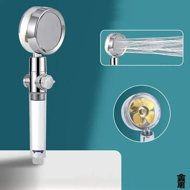 Pressurized, Water Saving 360 Twin Turbo Fan Shower head