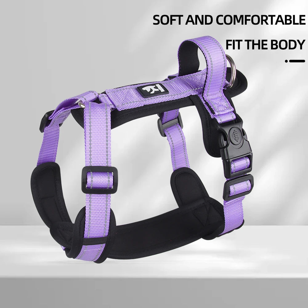 Anti-Escape Dog Harness Vest with Handle Reflective Small Medium French Bulldogs