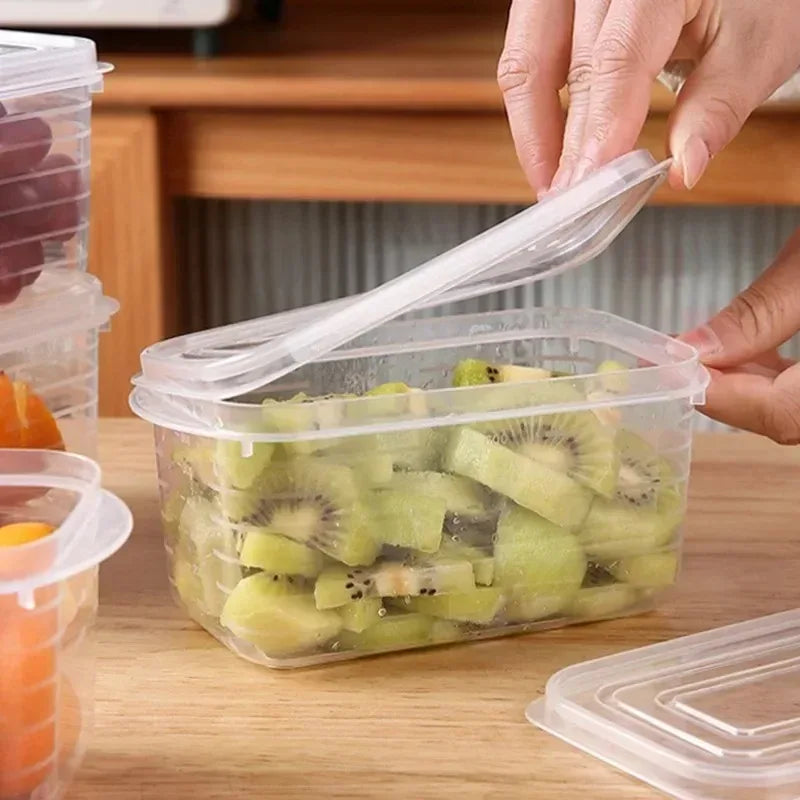 1/3/5PCS Refrigerator Box containers Organize Fresh Vegetable, Fruit, Left overs