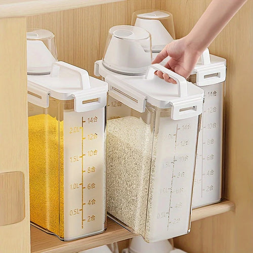 !PC Sealed Storage Container 2.5L Portable storage Box with Lid, to Store Grains