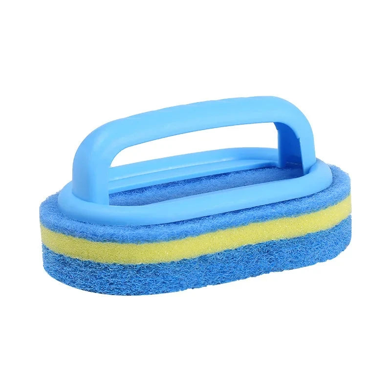 1/3 Pcs Household Cleaning Brush, Magic Handle Sponge For Easy Cleaning. Bathroom, Kitchen, Walls, Windows